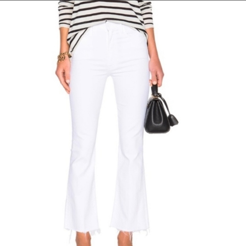 MOTHER denim Hustler Ankle Fray